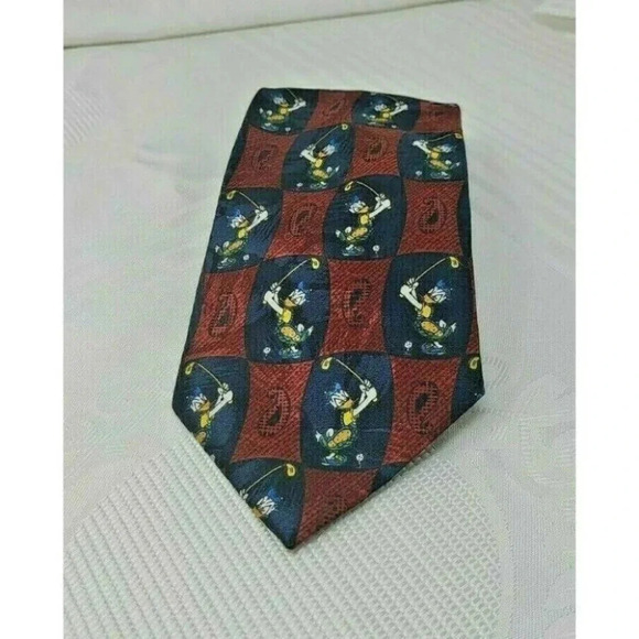 Golf Tie Mickey Unlimited Disney Men’s Tie Donald Duck - Picture 1 of 7
